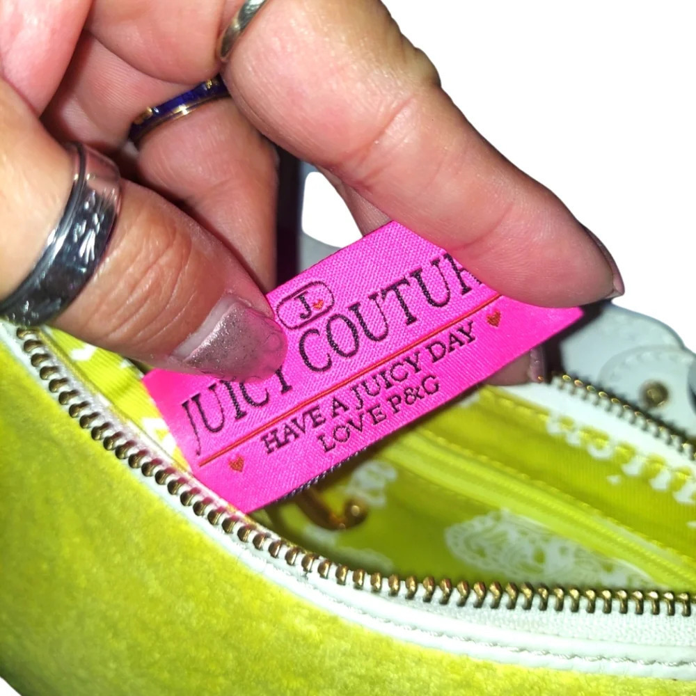 Juicy Couture Yellow Terry Mini Bag Baguette - Picture 11 of 13